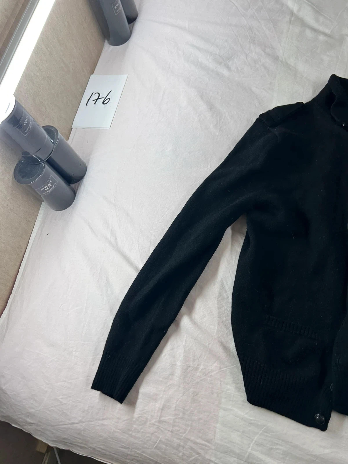 Jersey blazer cardigan negro The Kooples estilo vintage retro y2k – photo 3